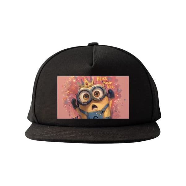 Snapback-lue svart one size