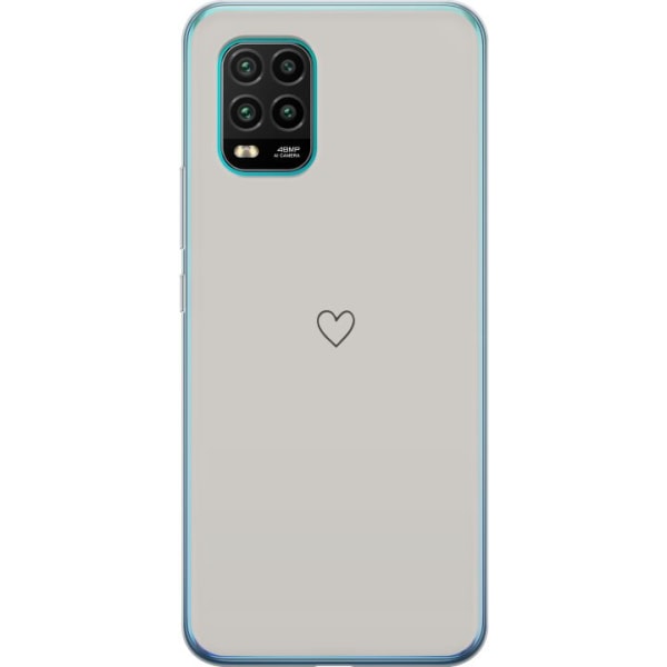 Xiaomi Mi 10 Lite 5G Gennemsigtig cover Hjerte