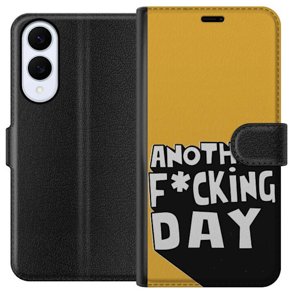 Samsung Galaxy S25 Edge Lompakkokotelo Another Day Tekstimotiivi Huumori Katumuoti Graafinen Rohkea Tyyli Suosittu Elämäntapa Kaupunkimuoti Design