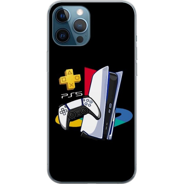 Apple iPhone 12 Pro Läpinäkyvä kuori Playstation 5
