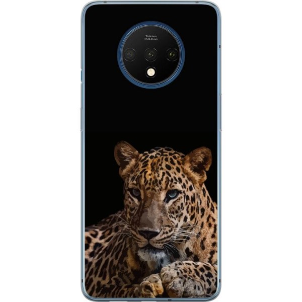 OnePlus 7T Genomskinligt Skal Leopard