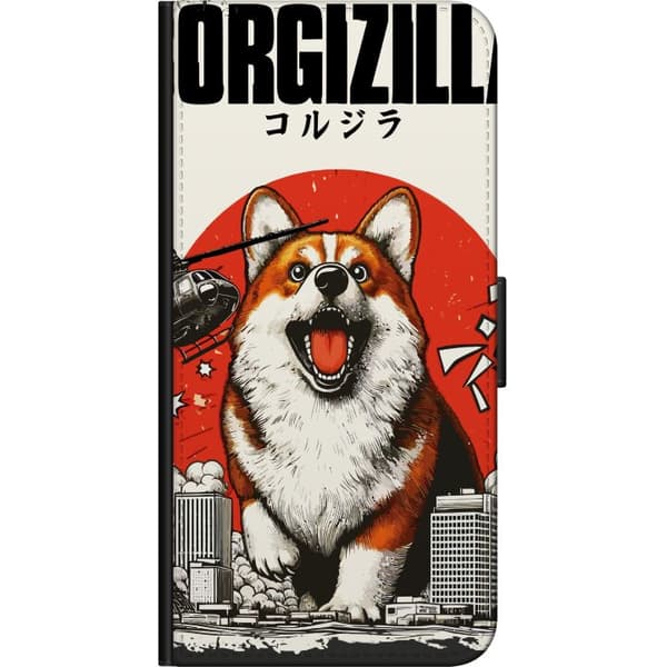 Kompatibel Tegnebogsetui til Samsung Galaxy A03s Corgizilla