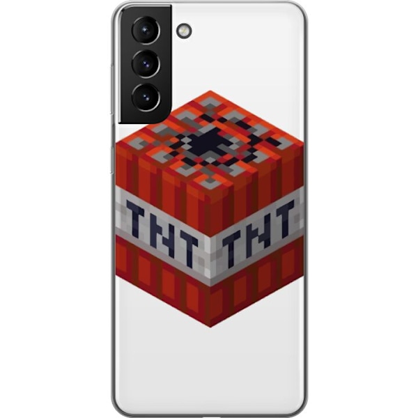 Samsung Galaxy S21+ 5G Läpinäkyvä kuori Minecraft TNT