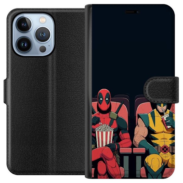 Apple iPhone 13 Pro Lompakkokotelo Deadpool & Wolverine