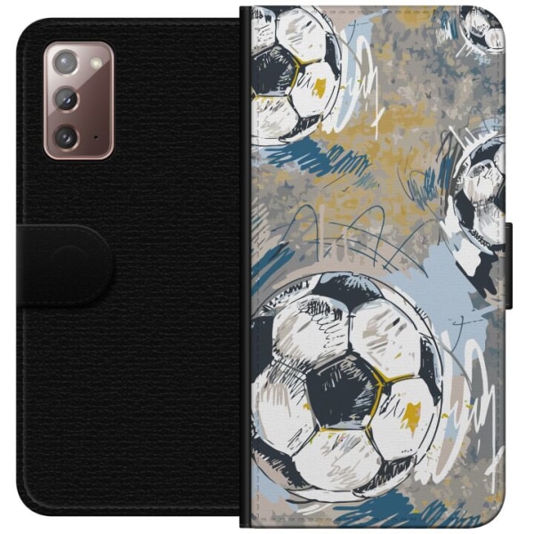 Samsung Galaxy Note20 Tegnebogsetui Fodbold