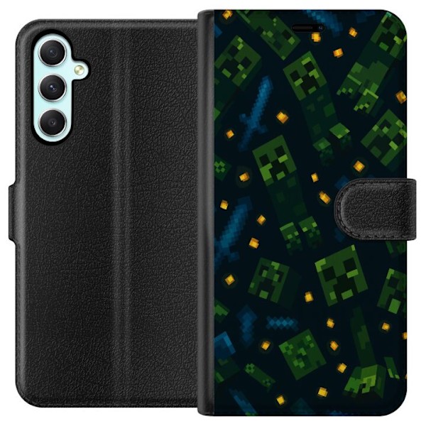 Samsung Galaxy A34 Lompakkokotelo Minecraft Dungeons Mob