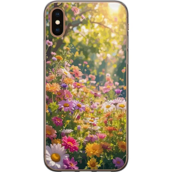 Kompatibelt Mobildeksel til Apple iPhone XS Blomstermønster