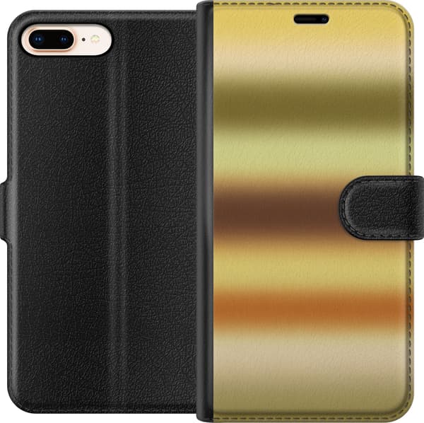 Kompatibel Tegnebogsetui til Apple iPhone 7 Plus Gul solgradient gul