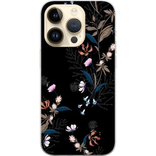 Apple iPhone 14 Pro Gjennomsiktig deksel Blomster