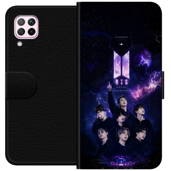 Kompatibel Tegnebogsetui til Huawei P40 lite BTS lilla
