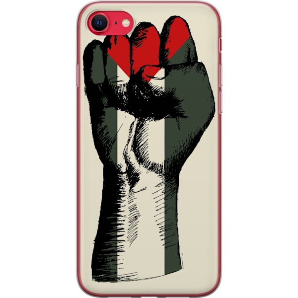 Apple iPhone 7 Läpinäkyvä kuori Käsi sidottu Palestinan väreihin - voimakas symboli vapausliikkeelle