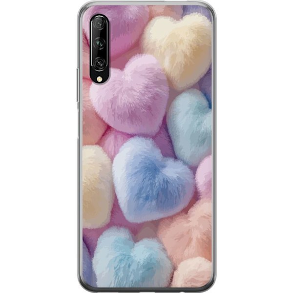 Huawei P smart Pro 2019 Genomskinligt Skal Hjärtan Kärlek Grafisk Design Romantiskt Motiv Populärt Symbol Grafiskt Mönster Dekoration
