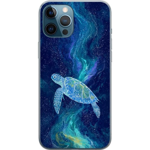 Kompatibelt Mobildeksel til Apple iPhone 12 Pro Max Havssköldpadda i stjärnhimmel blå