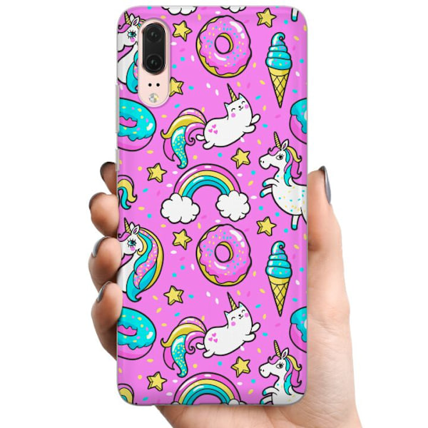 Huawei P20 TPU Mobildeksel Unicorns