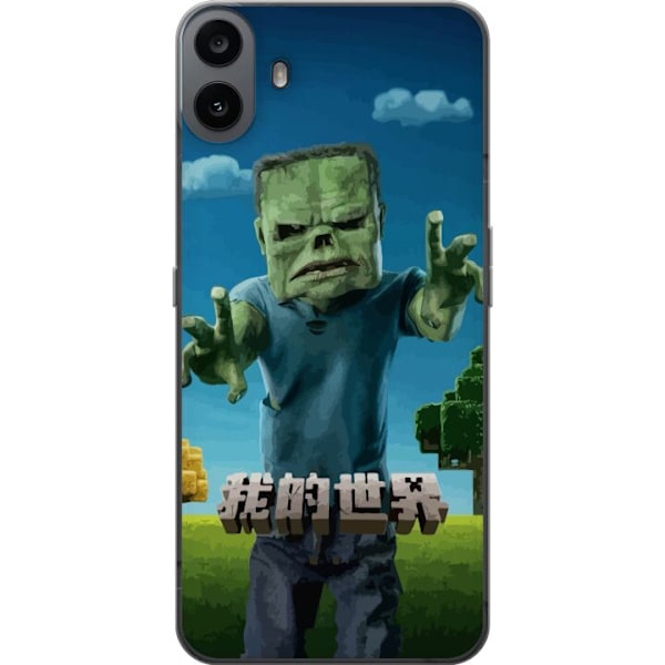 Nothing CMF Phone 1 Genomskinligt Skal A Minecraft Movie