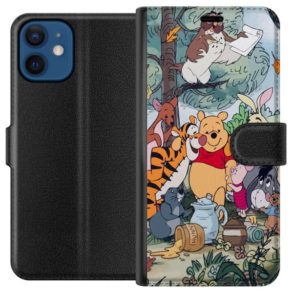 Kompatibelt Plånboksfodral till Apple iPhone 12 mini Nalle Puh och hans vänner