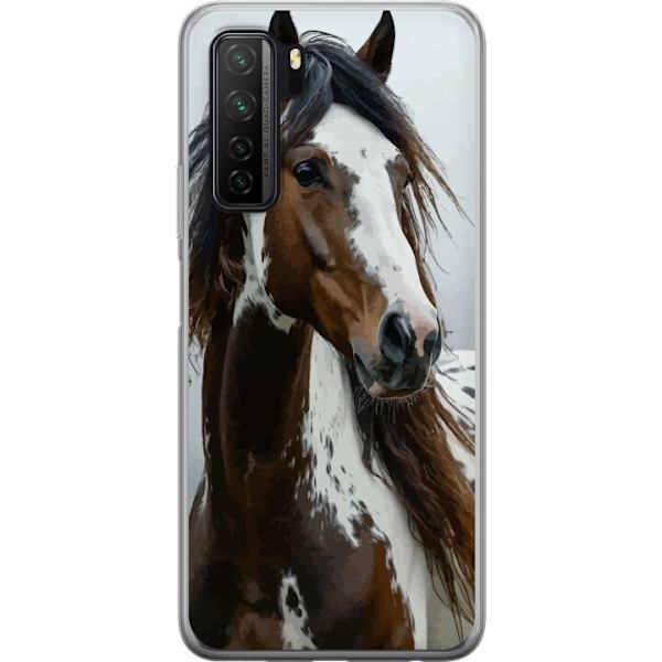 Huawei P40 lite 5G Läpinäkyvä kuori Hevonen Eläimet Aihe Graafinen Suunnittelu Luonto Vahva Aihe Suosittu Taide Eläinten Teema Ratsastus