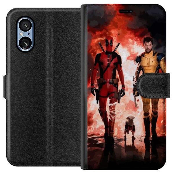 Sony Xperia 10 VI Tegnebogsetui Wolverine Deadpool