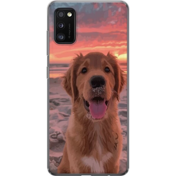 Samsung Galaxy A41 Gjennomsiktig deksel Hund