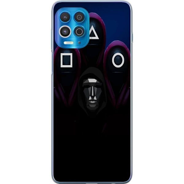 Motorola Edge S Genomskinligt Skal Squid Game Säsong 3 Nya Ikoner Populär Serie TV Motiv Asiatisk Drama Trend Ikoniskt Grafisk Design