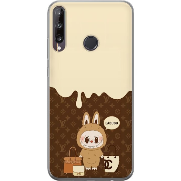 Huawei P40 lite E Läpinäkyvä kuori Labubu Blue Chill - Sini