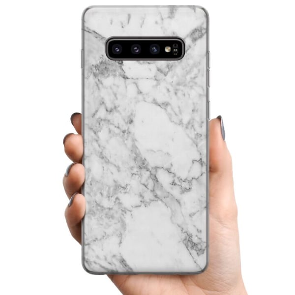 Samsung Galaxy S10 TPU Mobilcover Marmor
