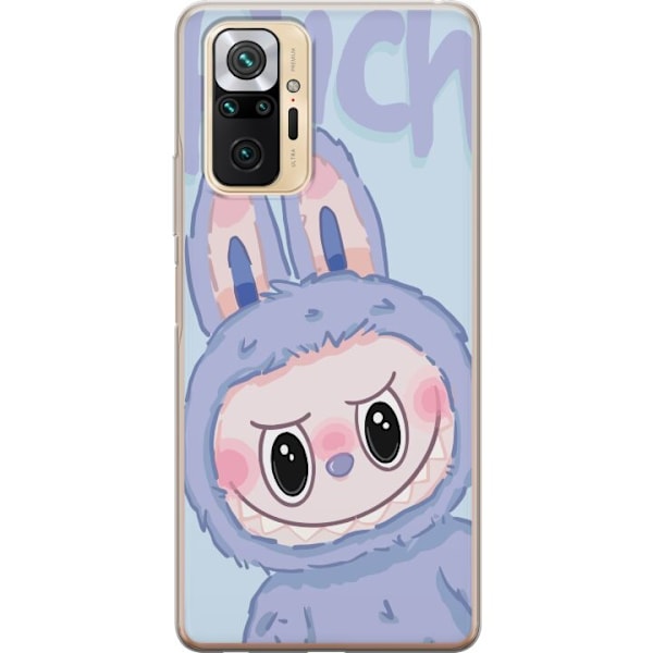 Xiaomi Redmi Note 10 Pro Läpinäkyvä kuori Sininen Jänis Labubu