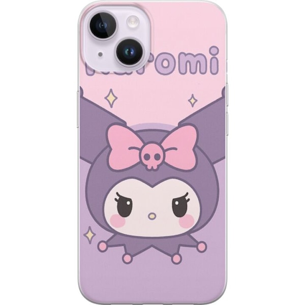Apple iPhone 15 Gjennomsiktig deksel Kuromi Kawaii