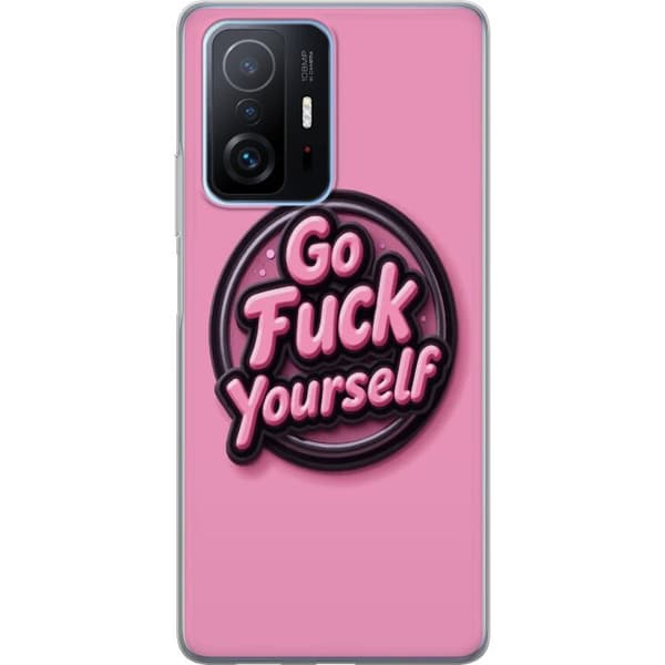 Kompatibelt Mobildeksel til Xiaomi 11T Pro Rosa 3D textposter