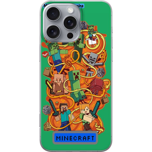 Apple iPhone 16 Pro Max Läpinäkyvä kuori Minecraft