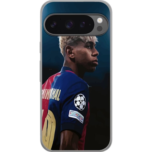 Google Pixel 9 Pro XL Gennemsigtig cover Lamine Yamal - Barcelonas Wunderkind i fokus