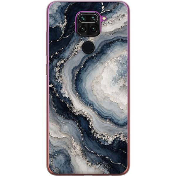 Kompatibelt Mobilskal till Xiaomi Redmi Note 9 Nattagat blå