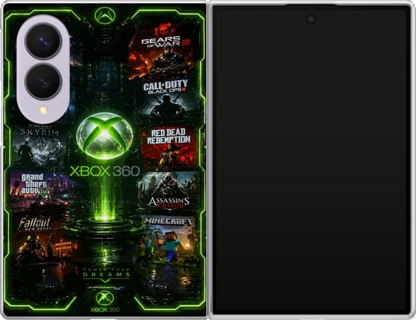 Kompatibelt Mobildeksel til Samsung Galaxy Z Fold8 Grönt spelcollage grønn