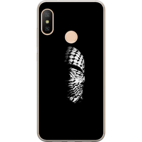 Xiaomi Redmi 6 Pro Läpinäkyvä kuori Keffiyeh-kuviointi - kl
