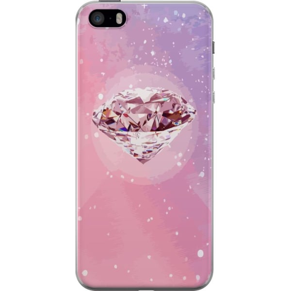 Apple iPhone 5s Gjennomsiktig deksel Glitter Diamant