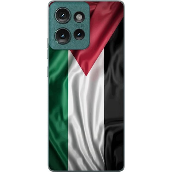 Motorola Edge 50 Läpinäkyvä kuori Palestiinan lippu – iko