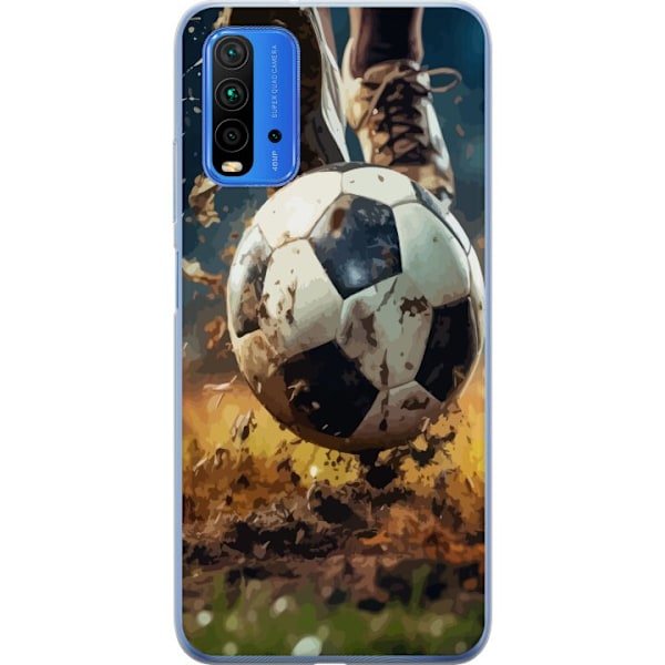 Xiaomi Redmi 9T Gjennomsiktig deksel Fotball