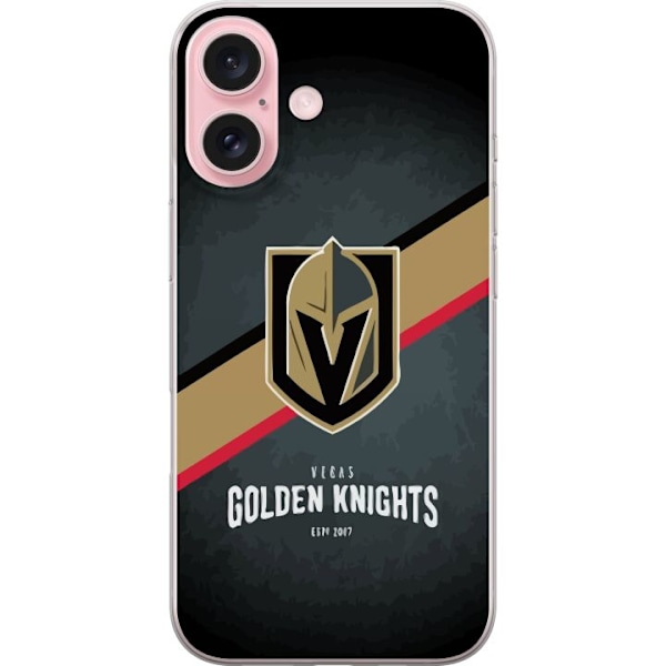 Apple iPhone 16 Läpinäkyvä kuori Vegas Golden Knights (NHL)