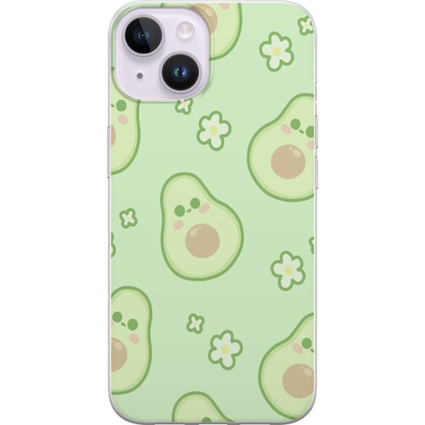 Apple iPhone 15 Gennemsigtig cover Avocado Sød