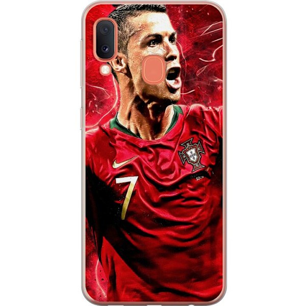 Samsung Galaxy A20e Läpinäkyvä kuori Ronaldo