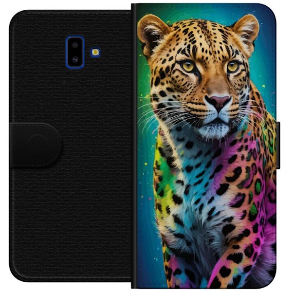 Samsung Galaxy J6+ Plånboksfodral Leopard