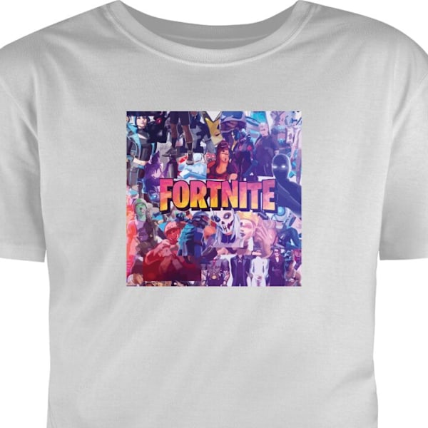 T-skjorte for Voksen | Klassisk Voksen-T-skjorte Fortnite grå M