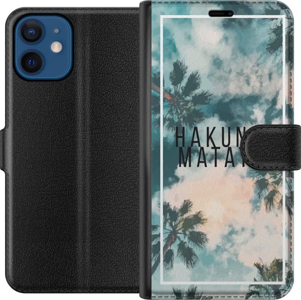 Kompatibelt Plånboksfodral till Apple iPhone 12 mini Hakuna Matata
