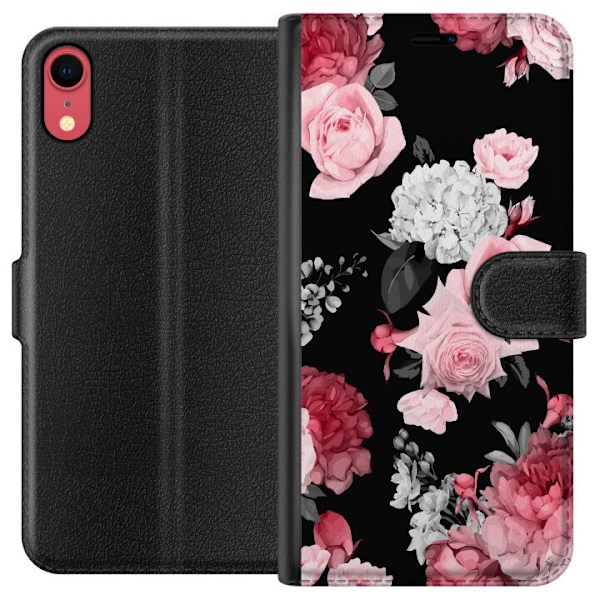 Apple iPhone XR Lompakkokotelo Kukat