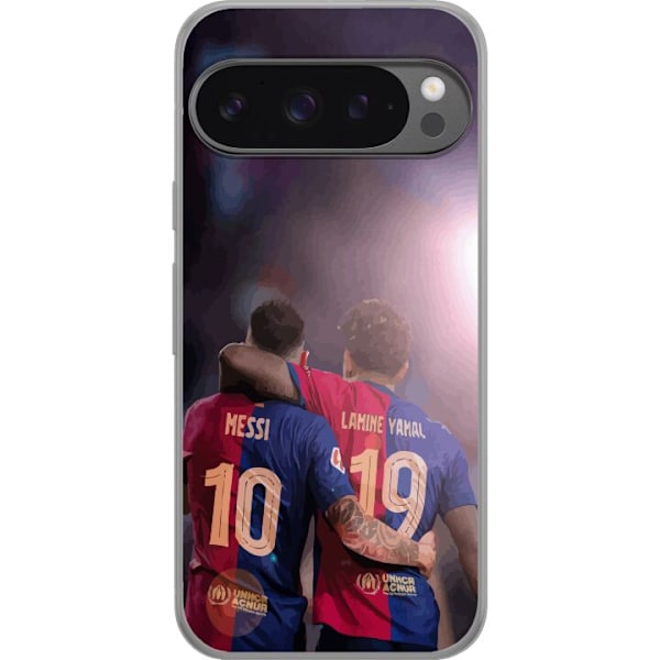 Google Pixel 9 Pro XL Genomskinligt Skal Lamine Yamal VS Messi