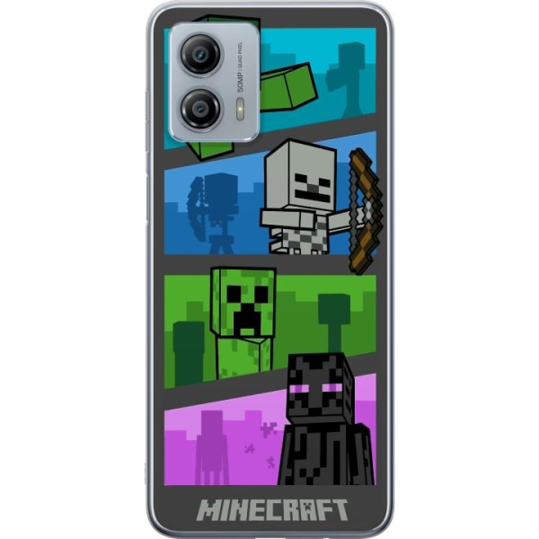 Motorola Moto G53 Gjennomsiktig deksel Minecraft