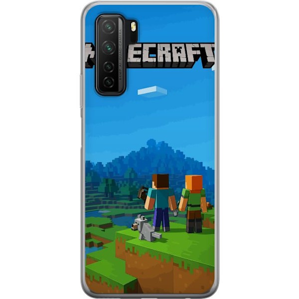 Huawei P40 lite 5G Läpinäkyvä kuori Minecraft Key Art