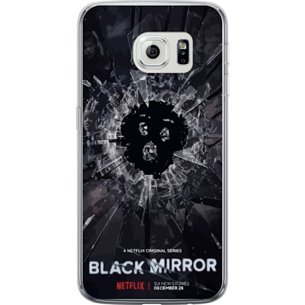 Samsung Galaxy S6 edge Läpinäkyvä kuori Black Mirror Sci-Fi Netflix -sarja Dystopia Teknologia Cyberpunk Synkkä TV Videopeli Teema