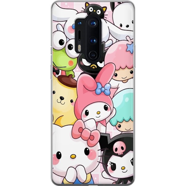 OnePlus 8 Pro Läpinäkyvä kuori Kawaii Sanrio Crew