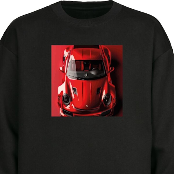 Sweatshirt for Voksen | Klassisk Collegegenser Porsche svart S